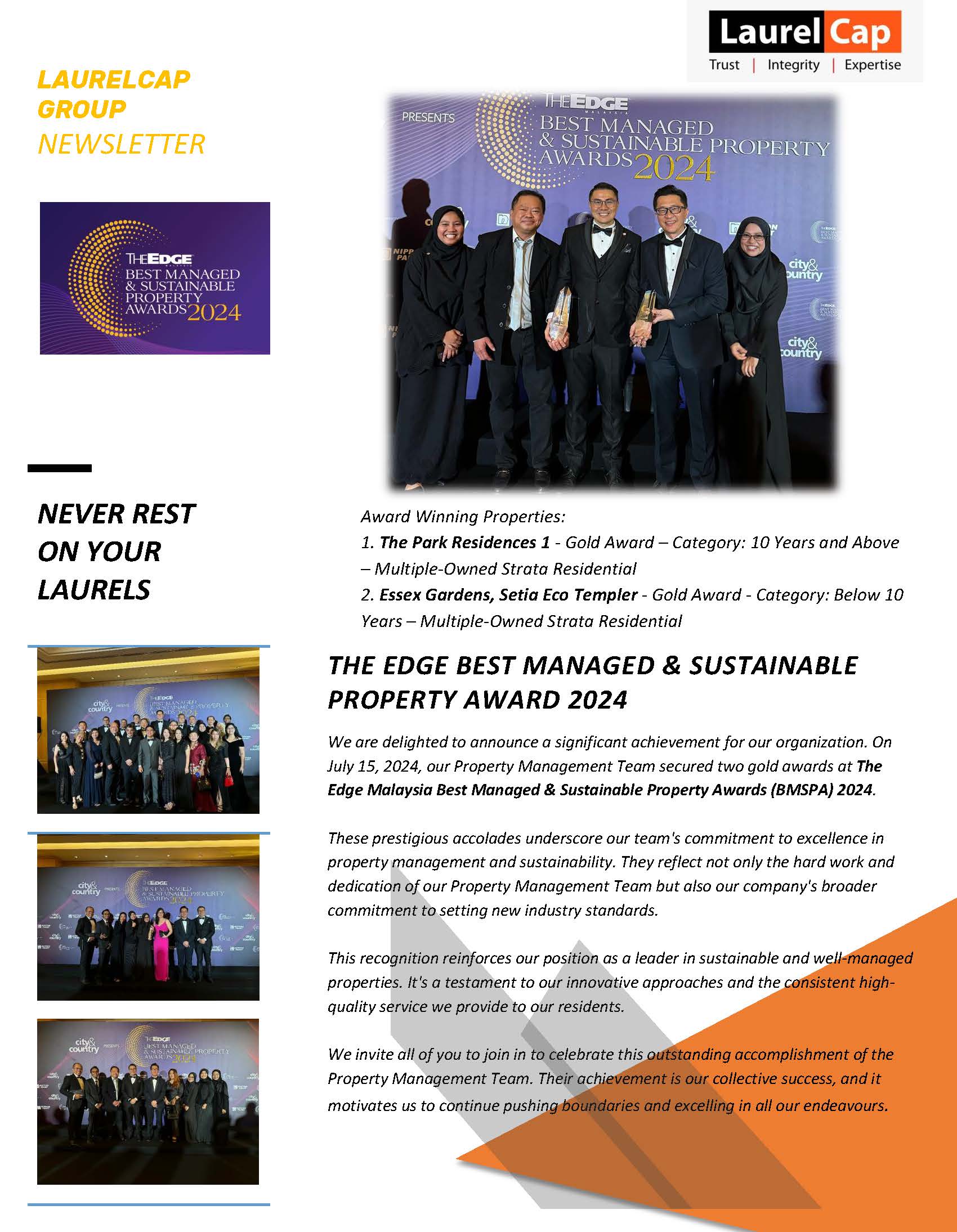 The Edge Best Managed & Sustainable Property Awards 2024 — photo 1