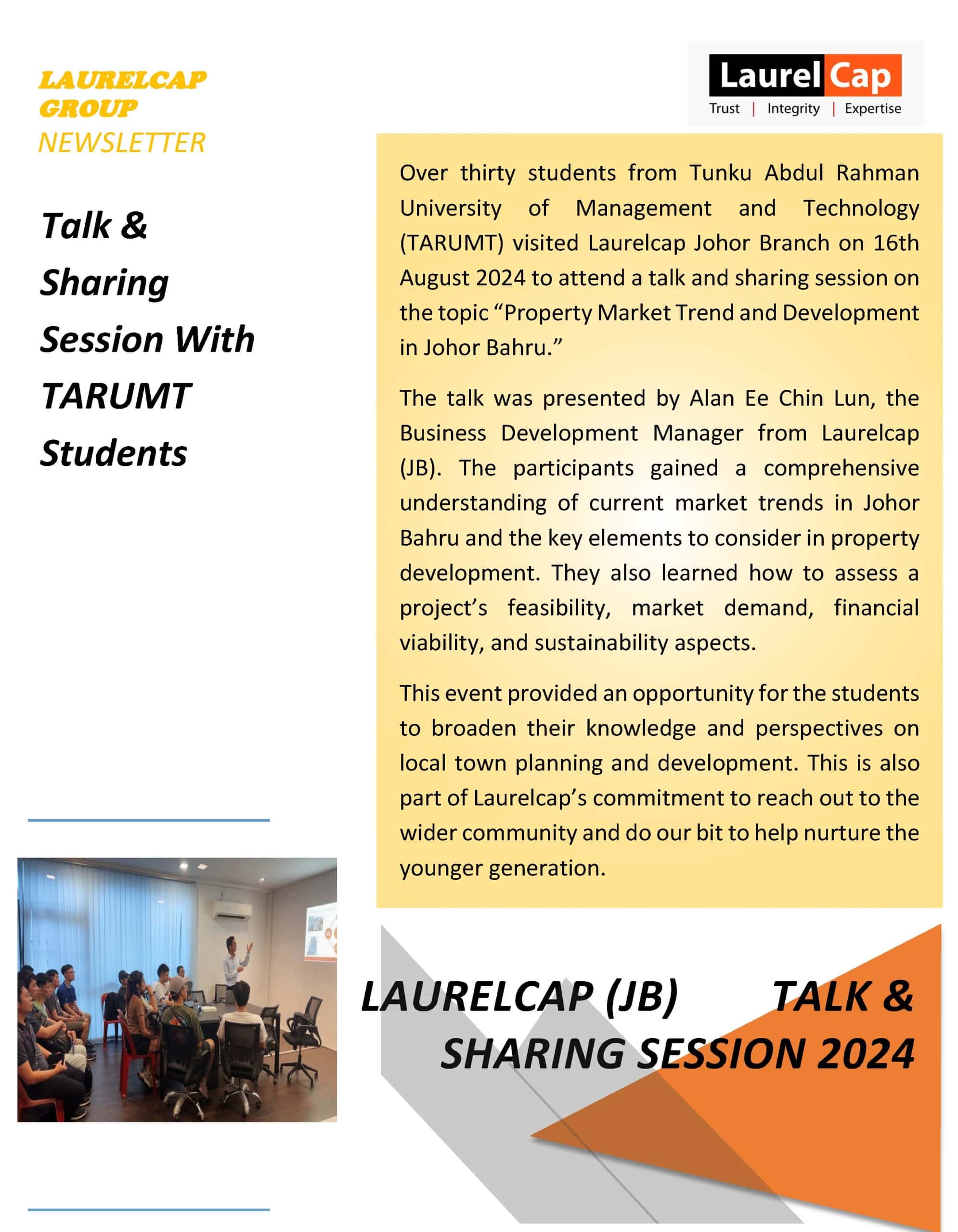 Talk for TARUMT Students — photo 1